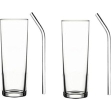 Storemax Cam Pipetli Votka ve Limonata Bardağı 2 Adet
