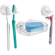 Storemax 51120EU Power Diş Fırçası Tutucu, 3,81 x 10,16 x 16,00 Cm, Şeffaf, Plastik