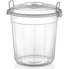 Storemax Şeffaf Plastik Kilitli Erzak Saklama Kutusu, Bakliyat ve Un Saklama Kabı (35 L)