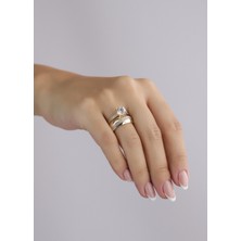 Narin Mücevherat Nar-In Altın Mücevherat Tektaşlı Alyans Altın Yüzük 076