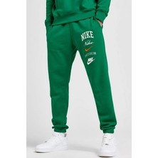 Nike Club Fleece Stack Graphics Cuffed Jogger Erkek Eşofman Altı Yeşil