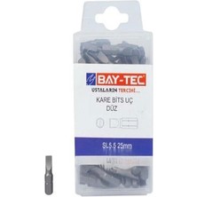 Bay-Tec Bits Uç Kare Düz SLS.5X25MM MU2010 5388-15 Adet Erpilsan Elektronik