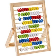 S'82 Sunman Ahşap Ayaklı Abaküs -Ürün Ölçüleri 20 x 16 x 1,5 cm