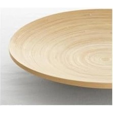 Storemax Hultet Dekoratif Ahşap Bambu Tabak 30CM Çap