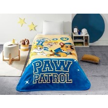 Storemax Çizgi Film Karakteri Pamuk-Polyester Karışım Battaniye, Kremrengi, Mavi, Sarı, Tek Kişilik