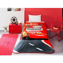 Storemax Road Çizgi Film Karakteri Pamuk-Polyester Karışım Battaniye, Kırmızı, Beyaz, Siyah, Tek Kişilik
