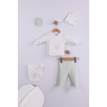 Kidello Mint Yeşili Koala Baskılı 5'li Hastane Çıkış Seti