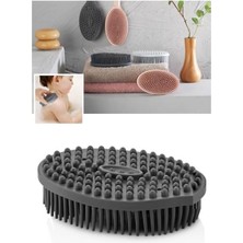 Storemax Seahome Vücut Masaj Fırçası, Çift Taraflı Sırt Kese Banyo Duş Bebek Duş Fırça Masaj Yumuşak Fırça Antrasit Dşfrçant