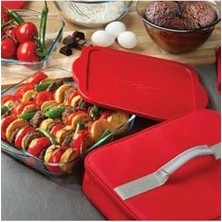 Storemax Evsenavm Çantalı Borcam Kare Tepsi Kapaklı 59024 Kırmızı