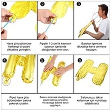 Storemax Bulutlu Gökkuşağı Rengarenk Folyo Balon