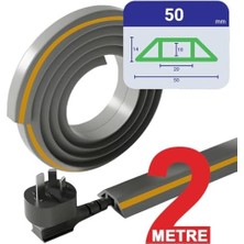 Storemax Esnek Kablo Kanalı Şeritli GRI/GT-KK09