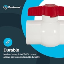 Storemax 2 Inç Kayma Programı 40 Pvc Çeyrek Dönüş Küresel Vana, Pirinç Tesisat Montajı, 20121