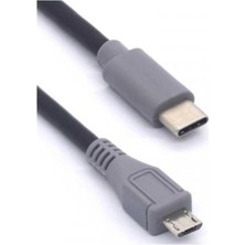Storemax Type-C To Mikro USB Kablosu, USB Tip C - Mikro USB Otg Kablosu Erkek - Erkek Şarj Veri Iletimi, 1 Metre Kablo (ZR797-1M Kablo)