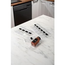 Storemax 12 Parça Şeffaf-Lego Baharatlık Standı Çok Amaçlı Düzenleyici Makyaj Organizer -12