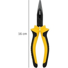 Storemax 16 cm Kargaburun – Uzun Burunlu, Kaymaz Saplı, Paslanmaz Çelik, Hassas Çalışmalar Için