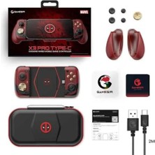 Storemax Gamesir X3 Pro Type-C Mobil Controller Soğutuculu, Taşıma Çantası Dahil (Deadpool Special Edition)