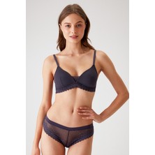 Pierre Cardin 4832 Lucca Pedli Balensiz Dantelli Comfy Sütyen ve Brazilian / Iç Çamaşır Takımı