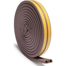 Storemax 2'li Kauçuk Kapı ve Pencere Izolasyon Bandı/fitili Çiftli 5x2 10 Metre Kahve Renk