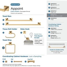 Storemax | Havlu Halkası | 7-9/16 Inç (192 Mm) | Şampanya Bronz | Atama | Havlu Tutucu | Banyo Donanımı | Banyo-Aksesuarları