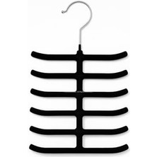 Storemax Kaymaz Kadife Kravat Askısı 3'lü Paket, 12 Kancalı Dolap Içi Düzenleyici Seti, Metal Kancalı, Kemer, Şal, Fular ve Aksesuar Için Yer Tasarruflu Pratik Organizer Askılık