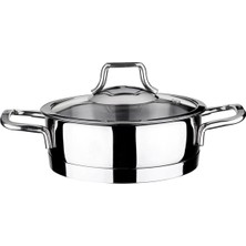 Storemax Vita 16CM Cam Kapaklı Çelik Sahan