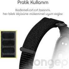 Storemax ile Uyumlu Mi Band 10/9/8 Için Hook Loop Kumaş Kordon Terletmeyen Nefes Alan Hafif Yapılı Cildi Tahriş Etmeyen Cırt Cırt Tasarımlı Yumuşak ve Rahat Mi Band 10 Kordonu