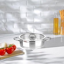 Storemax Silver Mat 26 cm Sığ Tencere