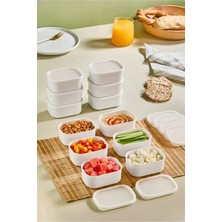 Orvila 6’lı Kapaklı Saklama Kabı Seti - Küçük Boy - Porsiyonluk - Kahvaltılık Çerezlik