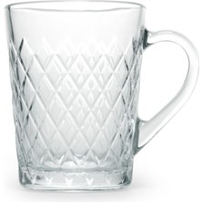 Paşabahçe 55723 Rubby 6\'lı Kulplu Çay Fincanı 265 cc