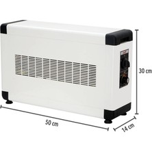 HBB2000K Heatbox Board 2000 Watt Monofaze Elektrikli Fanlı Isıtıcı Krem