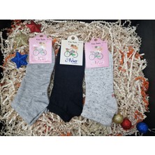 Lia Underwear 3' Lü Düz Renk Çocuk Çorabı