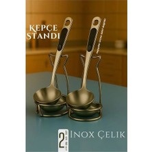 Eco Lounge Bx Inox Kepçe Standı - 2 Li Kaşık Kepçe Standı- Profesyonel Şef Tasarımı