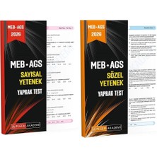 Pegem 2026 Meb-Ags Sayısal + Sözel Yetenek Yaprak Test 2 Li Set Pegem Akademi Yayınları