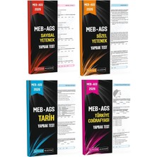 Pegem 2026 Meb-Ags Sayısal + Sözel Yetenek + Tarih + Türkiye Coğrafyası Yaprak Test 4 Lü Set Pegem Akademi Yayınları