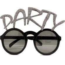 S'82 Gümüş Simli Party Yazılı Parti Gözlüğü Show