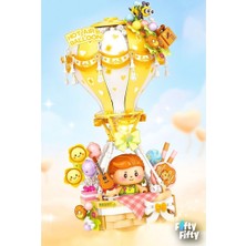 Just Cheap Store LZ-4113 Nessiworld Sarı Hava Balonu 750 Parça Block Oyuncak