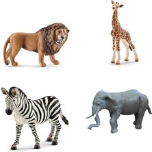 S'82 Bma-13 Pvc Pakette Dörtlü Vahşi Hayvanlar