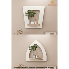 Montesev Ahşap Dekoratif Duvar Rafı 2 Li / 3 Lü Set ( Mtsv - 483)