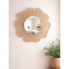 Rattan Çiçek Ayna 30 cm