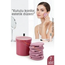 Belle Fusion Bfs 7’li Makyaj Pamuğu Seti – Yumuşak Dokulu, Kaplı Saklama Kutulu, Pudra ve Fondöten Için