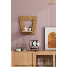 Montesev Ahşap Dekoratif Duvar Rafı ( MTSV-624 )