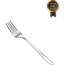 Arsel Miray Sade 12LI Günlük Yemek Çatalı 304 Kalite 18/10 Cr-Ni Paslanmaz Çelik 3mm Çatal