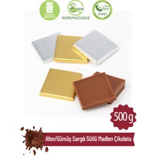 Milat Çikolata Milat Altın/Gümüş Sargılı Sütlü Madlen Çikolata 500 g