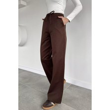 Gülseli Bel Bağlamalı Bol Paça Kadın Boy Friend Pantolon P-00015015