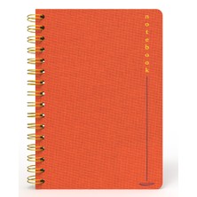 Melimelek Çizgili Defter Turuncu (Bez Ciltli) - Ceyda Düvenci