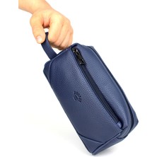 Derise Club Erkek Lacivert El Çantası, Kozmetik Tıraş Çantası, Seyahat, Portföy, Erkek El Çantası