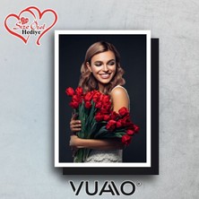 Vuao 2 Adet Kişiye Özel Fotoğraflı Magnet | 10X15 cm | Kenarlıklı | Premium Kalite | Foto Magnet