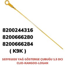 Aft 103Y01020 - Yağ Gösterge Çubuğu Clıo I-Kangoo I Kısa 1.5 Dcı