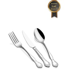 Arsel Dafne Sade 84 Parça Kutulu Çatal Kaşık Bıçak Takımı 12 Kişilik Set 18/10 Premium