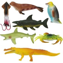 Mayf 1000713 Okyanus Hayvanları Poşetli 7'li Hayvan Oyun Seti -Sunman